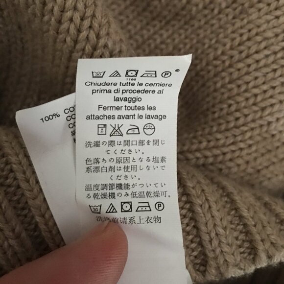 GAP Cotton Knit Fairisle Oatmeal brown XL - Picture 12 of 13